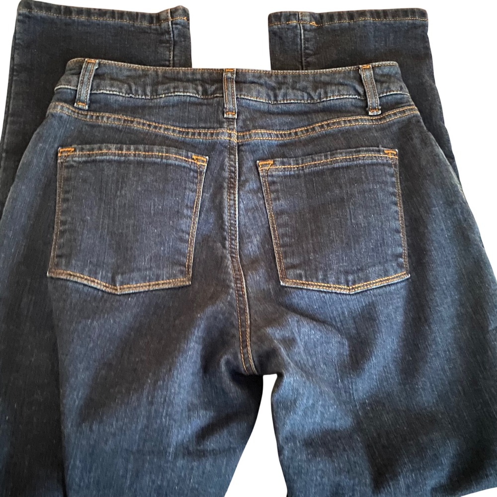 L.L. Bean Women's Classic Fit Dark Wash Fleece Lined Denim Jeans 6 Petite y2k